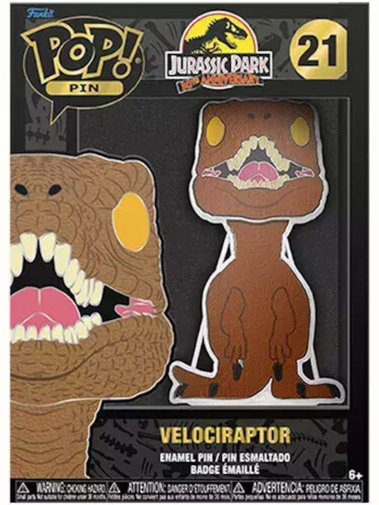Funko Поп! Pin Филми: Джурасик парк - Velociraptor Свети в тъмното