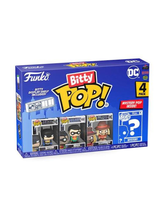 Funko Bitty Pop! Heroes: Batman, Robin, Scarecrow & Mystery Chase