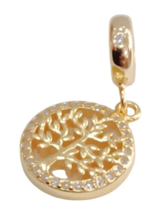 Kalliopi Silver Kremling Baum aus Vergoldetem Silber mit Zirkon