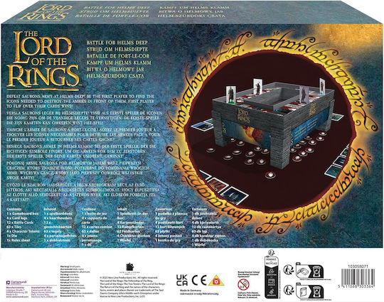 Joc de Societate Lord of the Rings: Battle for Helm's Deep pentru 2-4 Jucători 10+ Ani (GER) Cartamundi