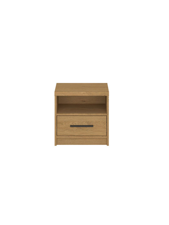 Bedside Table Pavi Wooden Brown 44x33.8x44.2cm