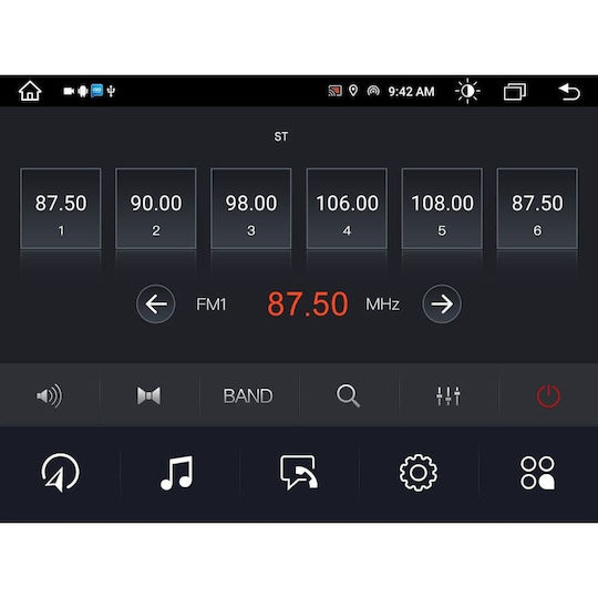 Digital IQ Auto-Audiosystem 2DIN (Bluetooth/USB/WiFi/GPS/Apple-Carplay/Android-Auto) mit Touchscreen 8.4"