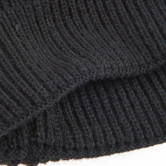 Beanie Feminin Căciulă Tricotat în culoarea Negru
