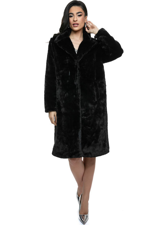Women's Long Fur Black