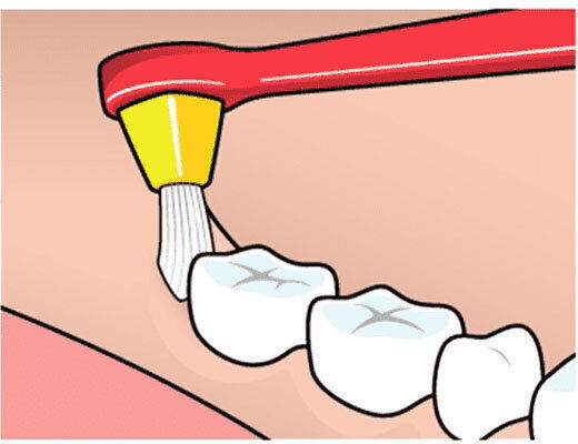 TePe Interspace Manual Toothbrush Medium Red