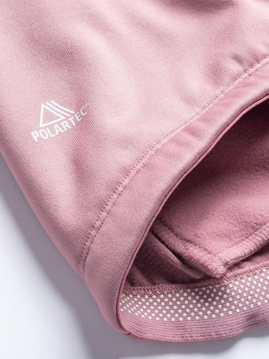 Women's Cardigan with Zipper Pink