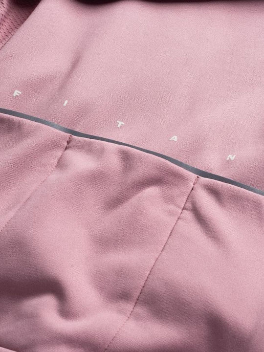 Women's Cardigan with Zipper Pink
