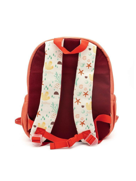 Sassi Junior Octopus Octopus Σχολική Τσάντα Πλάτης Νηπιαγωγείου Πολύχρωμη με Θήκη για Παγούρι