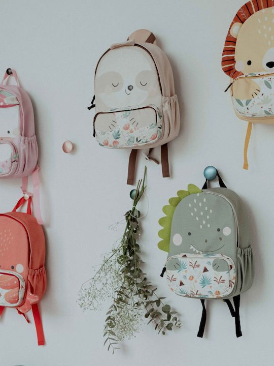 Sassi Junior Dinosaur Dinosaur Schulranzen Rucksack Kindergarten mit Flaschenhalter Mehrfarbige