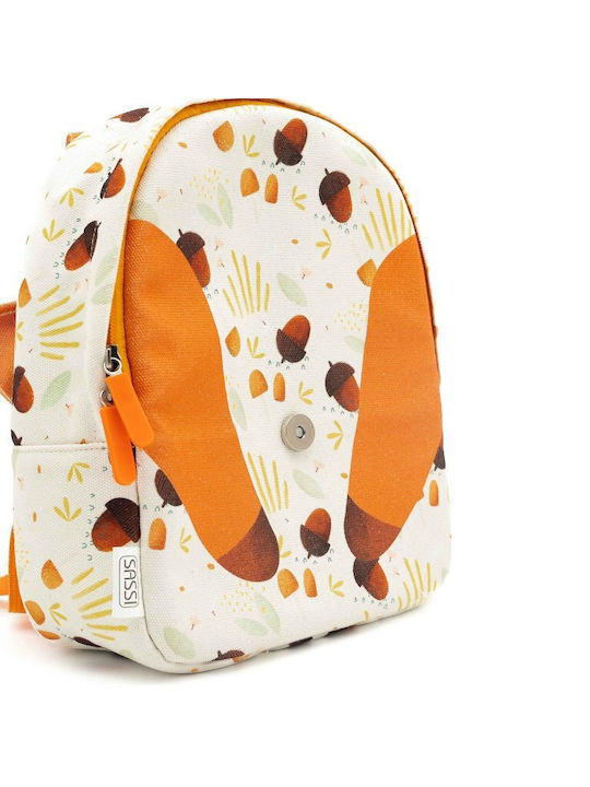 Sassi Junior Fox Fox Σχολική Τσάντα Πλάτης Νηπιαγωγείου Πολύχρωμη