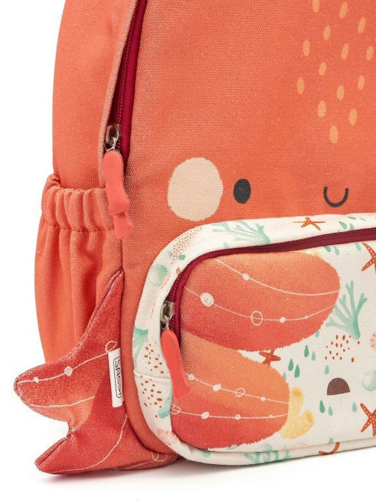 Sassi Junior Octopus Octopus Σχολική Τσάντα Πλάτης Νηπιαγωγείου Πολύχρωμη με Θήκη για Παγούρι