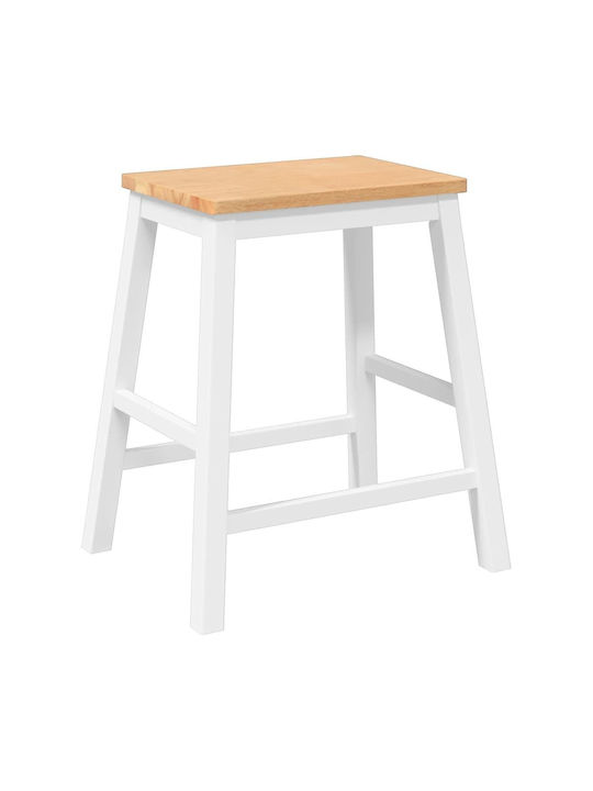 Hocker Bar mit Rückenlehne Hölzernes Coffee 2Stück 52x41x63cm
