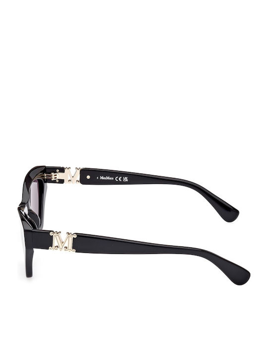 Max Mara Feminini Ochelari de soare cu Negru Cadru și Negru Lentilă MM 0057 01A