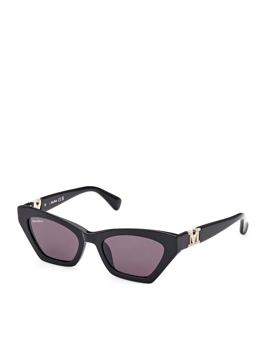 Max Mara Feminini Ochelari de soare cu Negru Cadru și Negru Lentilă MM 0057 01A