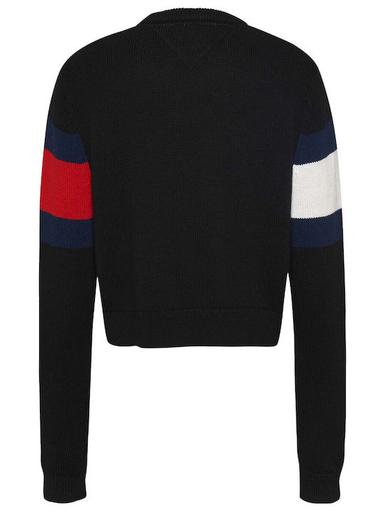 Tommy Hilfiger Tjw Center Flag Пуловер Черно dw0dw19335-bds