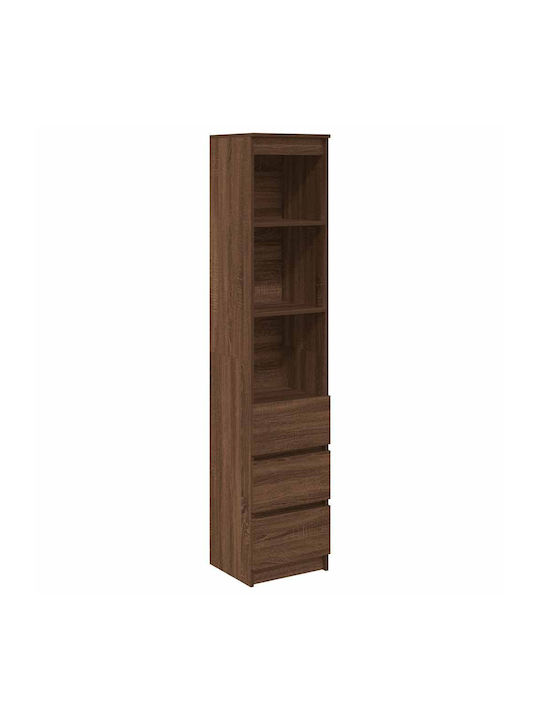 Bookcase Brown Oak 37.5x35x180cm