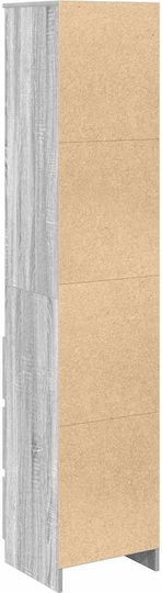 Grey Sonoma Bookcase 37.5x35x180cm