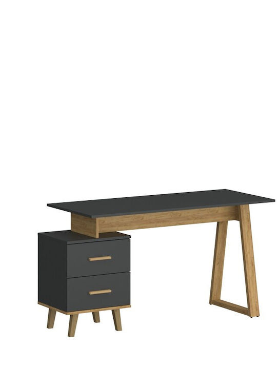 Бюро Pluton Дървено Сиво 45.9x40x60.6см