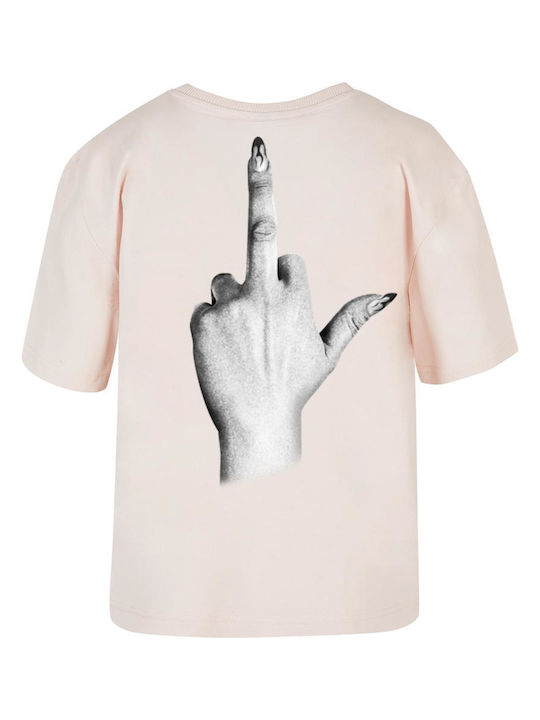Miss Tee Nu Îmi Pasă Tricou Roz Ss24 Mst009-00185