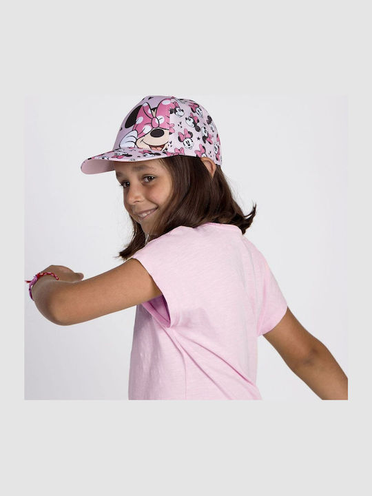 Minnie Mouse Kids' Hat Jockey Fabric Pink
