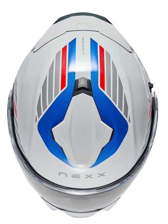 Nexx X.Lifetour White / Blue Motorradhelm Modular DOT / ECE 22.06 1800gr mit Pinlock
