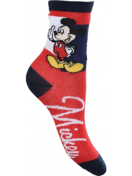 Disney Kids' Socks Mickey Mouse Colorful 3 Pairs