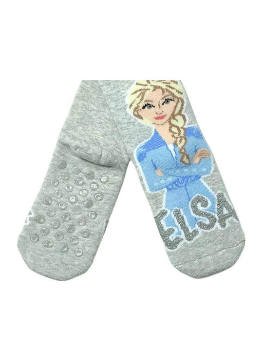 Disney Kids' Socks Non-Slip Frozen Gray