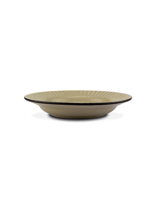 Nava Plate Soup Ceramic Beige