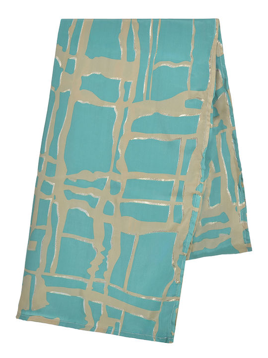 Ble Resort Collection Women's Silk Scarf Turquoise