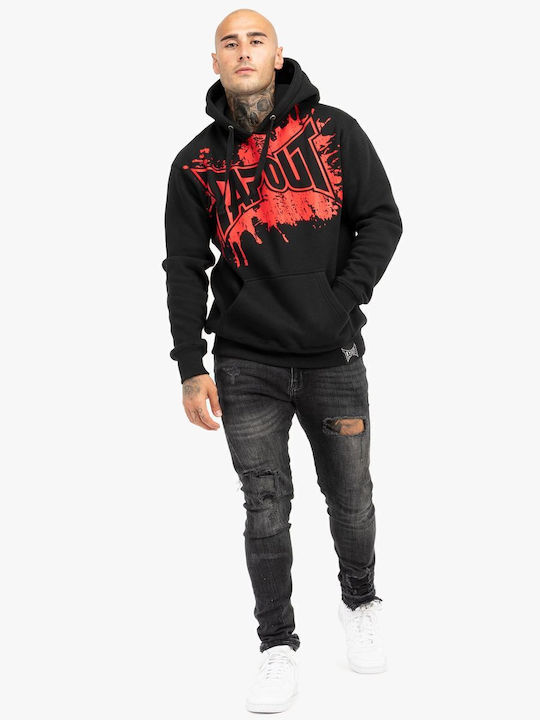 Φούτερ με Κουκούλα Black/Red