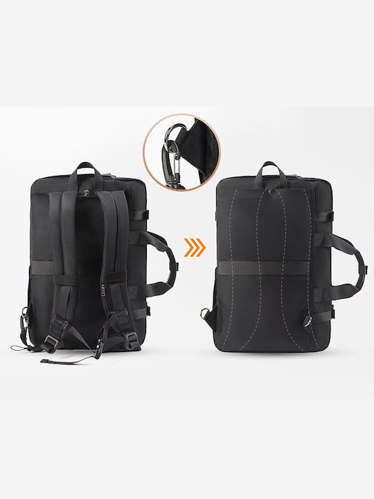 Tigernu Αδιάβροχη Τσάντα Πλάτης για Laptop 17" σε Μαύρο χρώμα T-B9815