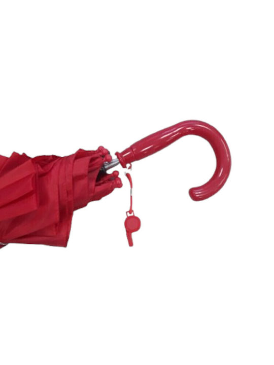 Domina Kids Curved Handle Umbrella Red