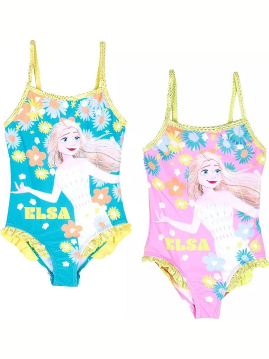 Disney Frozen Kids Swimwear One-Piece Sky Blue