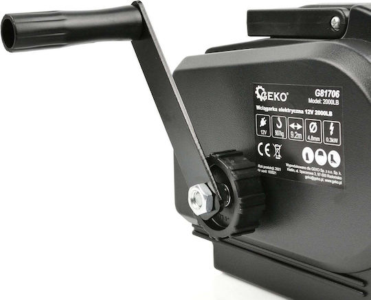 Geko Electric Troliu Auto 4x4 12V cu Capacitate de Tracțiune 907kg