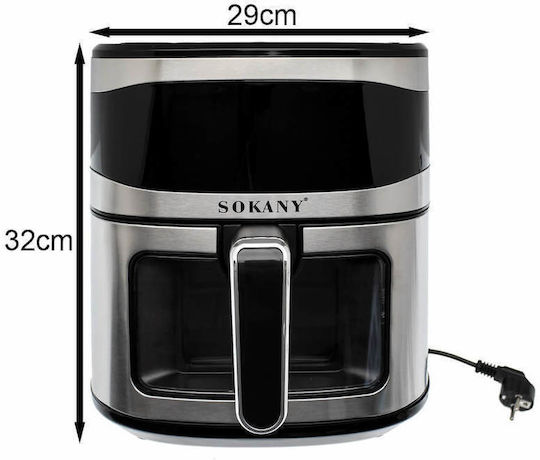 Sokany Еър Фрайър 8.5лт Сребрист SK-10050