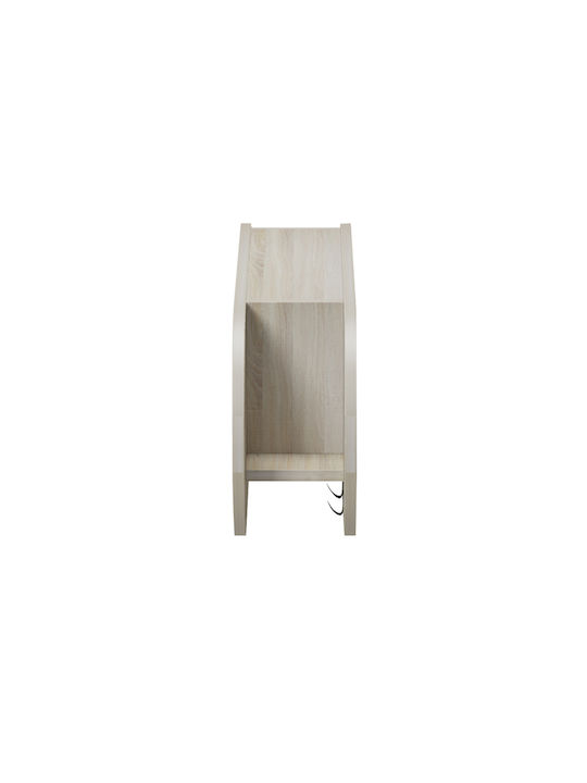 HomeMarkt Wall Hanger Stor Wooden 6 Hooks Gray 84x12x28.6cm