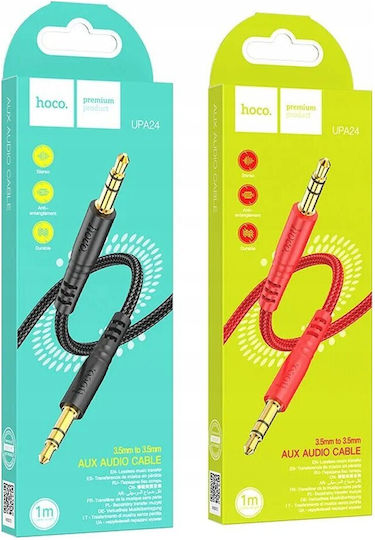 Hoco Hoco 3.5mm Male to 3.5mm Male Audio Cable Red Length 1m