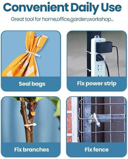 Ugreen 80109 Cable Zip Ties 100pcs/bag White 150x2,5mm