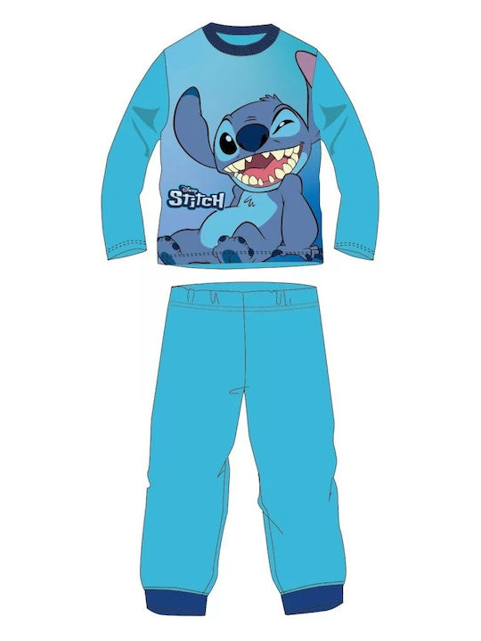 Disney Pijama pentru copii De iarnă Din bumbac Blue Lilo And Stitch