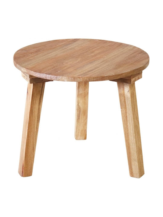 Nextdeco Mahogany Wood Side Table H45ø40cm