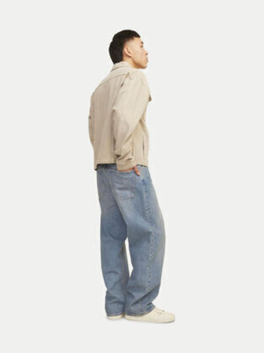 Ανδρικό Παντελόνι Τζιν με Loose Baggy Εφαρμογή Μπλε