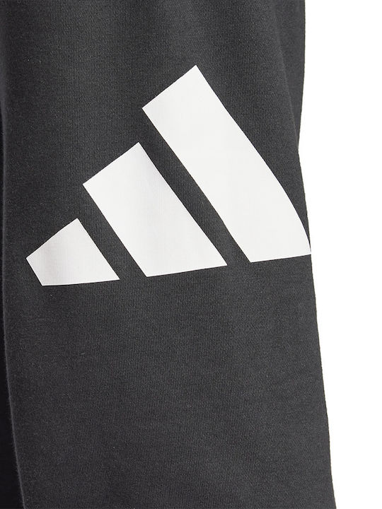 French Terry Sweatpants with Elastic Black