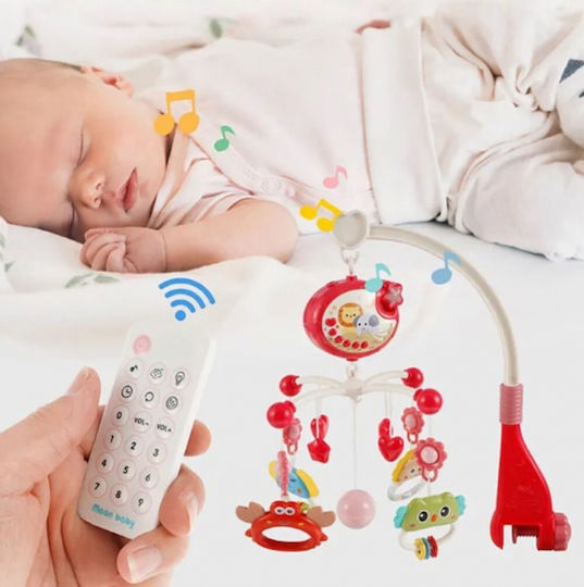 Mobilă Pătuț cu Muzică, Rotație și Proiector pentru 0++ Luni