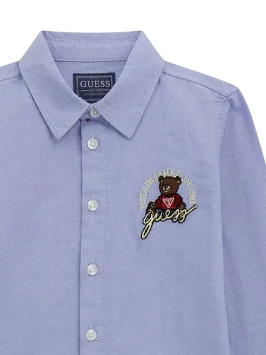 Kids Shirt Long Sleeve Sky Blue