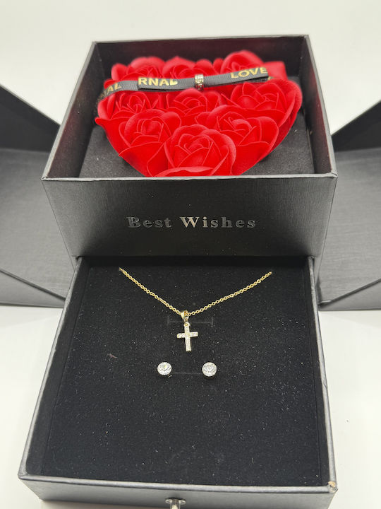 Set with Necklace & Earrings from Steel