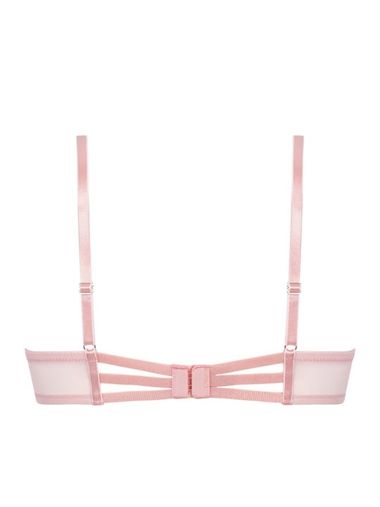 Beau Bra without Padding Underwire Silver Pink