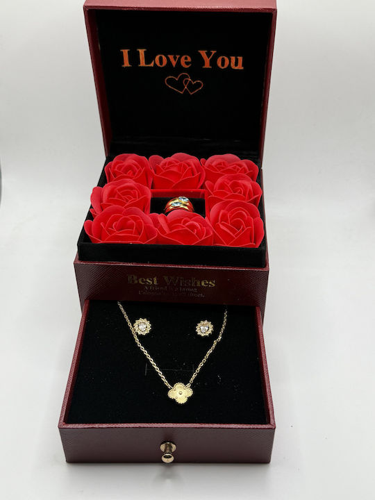 Set with Necklace , Earrings & Ring from Steel