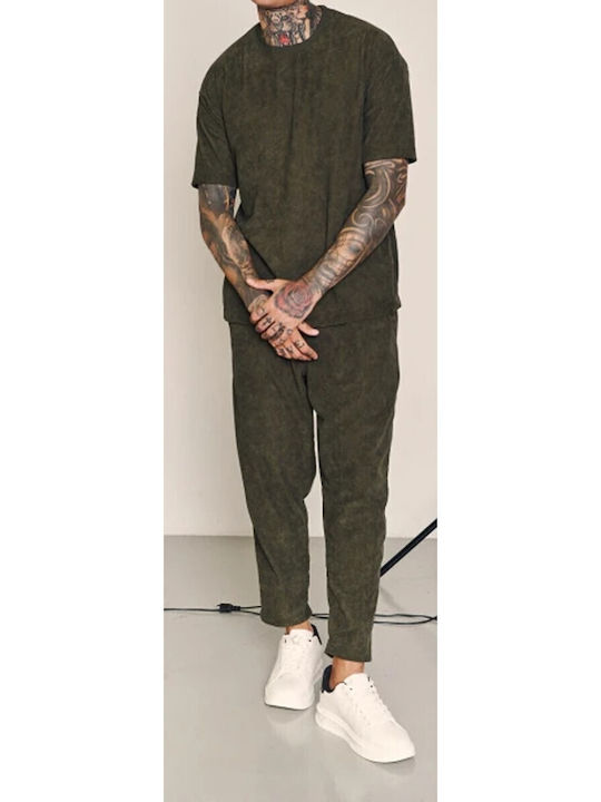Hose Elastisch khaki