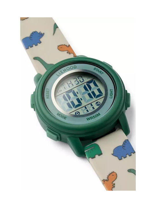 Liewood Ceas Pentru Copii Digital 34mm Sussi Bej