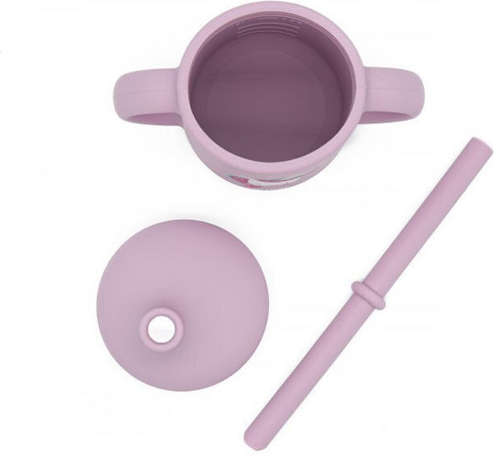 Sassi Junior Παιδικό Ποτηράκι από Σιλικόνη Ροζ 120ml